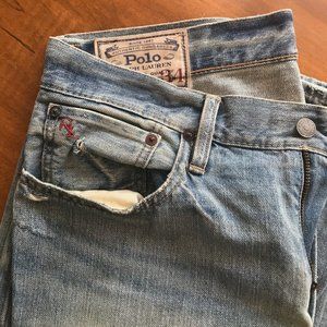Polo Ralph Lauren Distressed Slim Straight Jeans 32x34